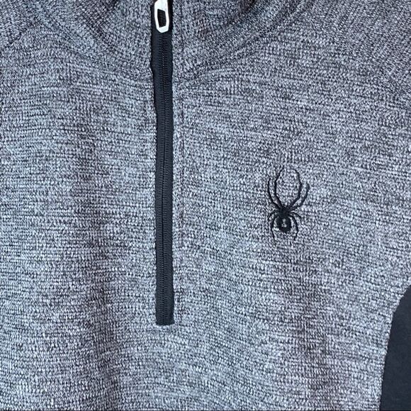 Spyder Mens 1/4 zip pullover sweater‎ - Picture 3 of 11